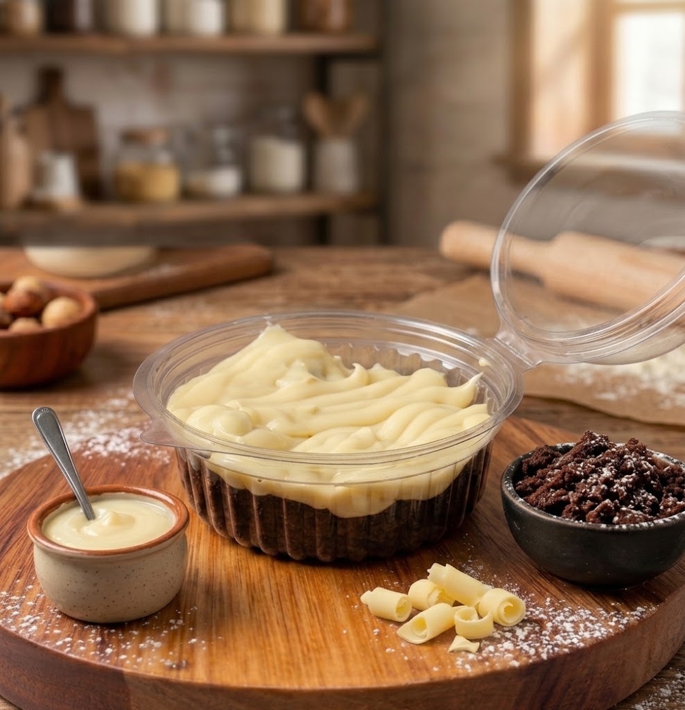 Afogadasso de Brownie Brigadeiro Branco