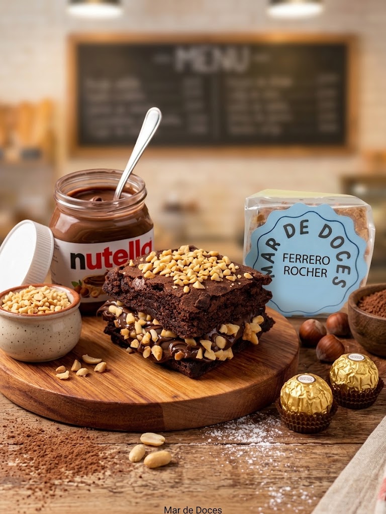 Brownie de Ferrero Rocher