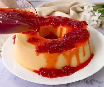 Pudim de Chocolate Branco com Morango 120g